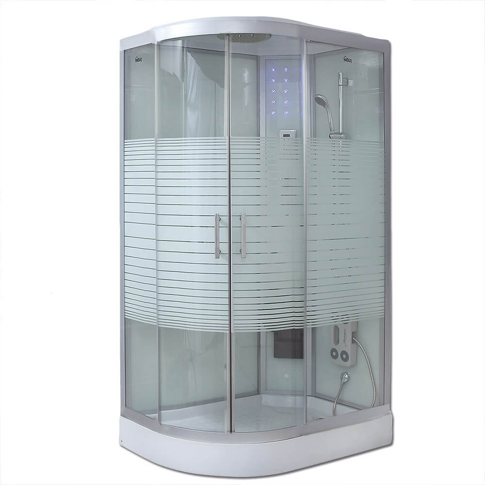 Home Deluxe Duschkabine WHITE PEARL - 120 x 80 cm Links