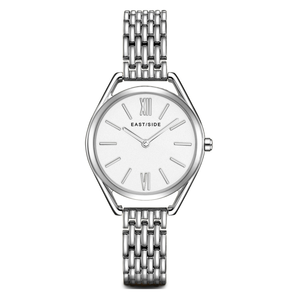 EASTSIDE Montre à quartz Edison en Argent Acier inoxydable en Argent Montre