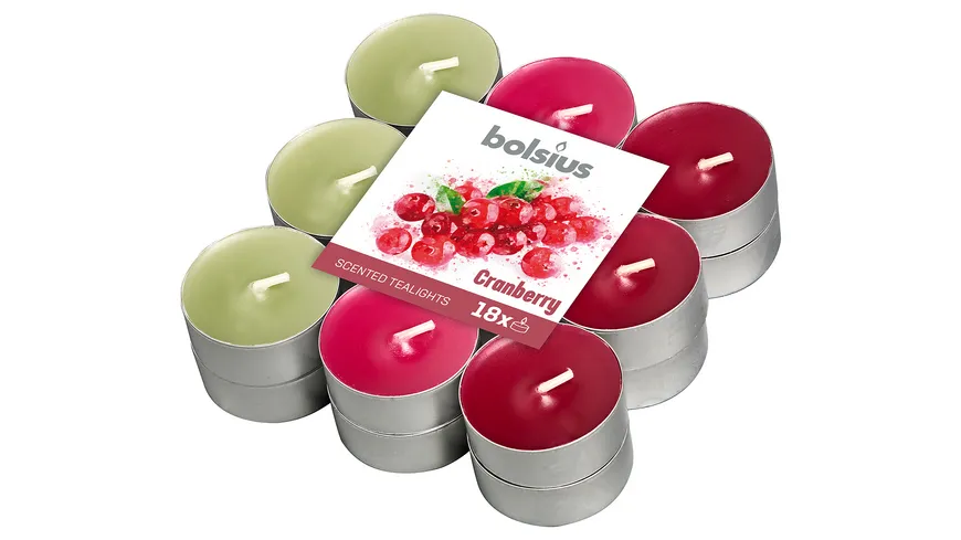 bolsius Duft-Teelichte Cranberry