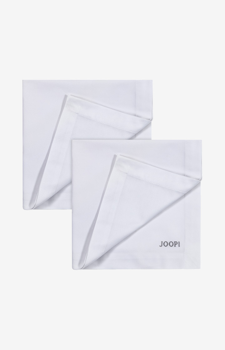 Serviette JOOP! STITCH in Silber - 2er Set, 50 x 50 cm - im JOOP!