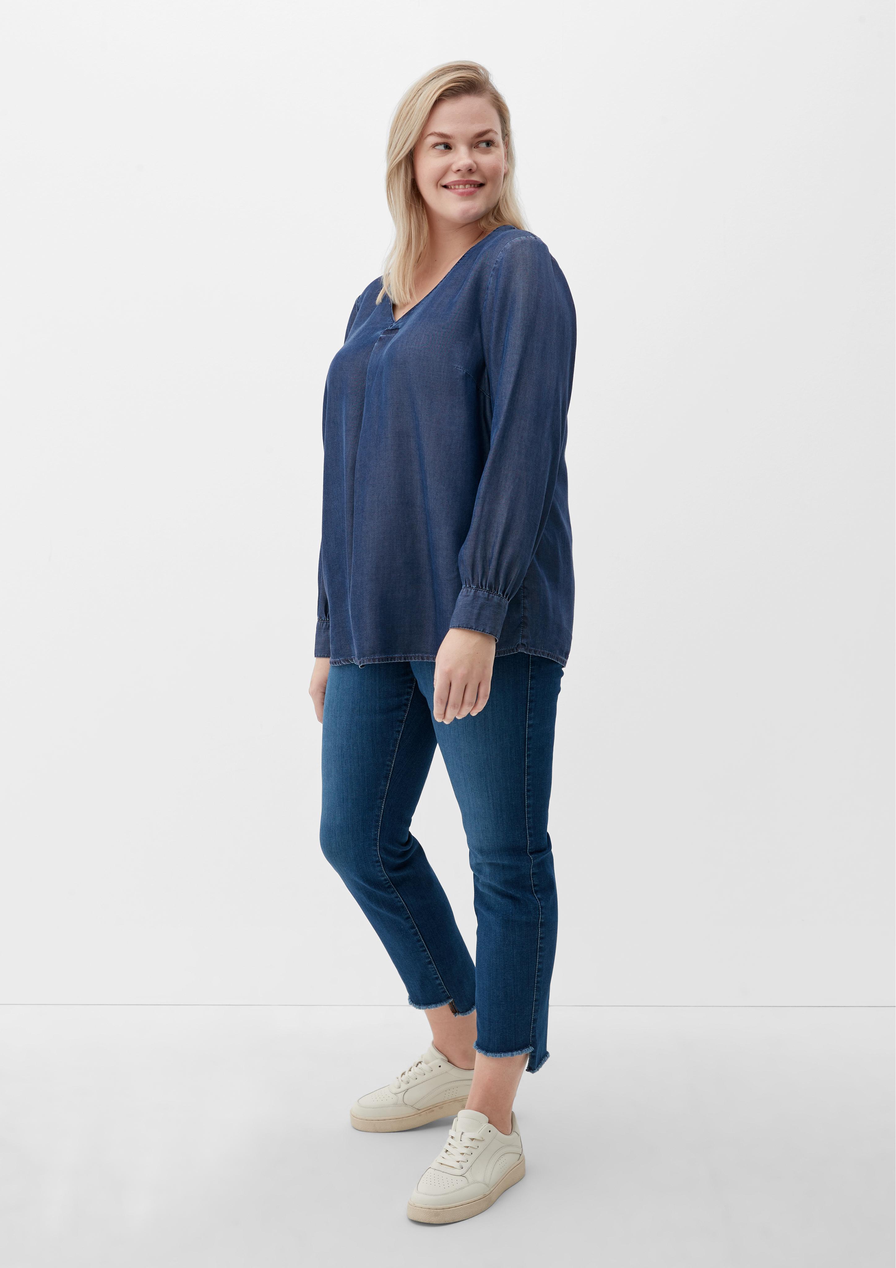 Langarmbluse in Denim-Optik  2125084-58Z5