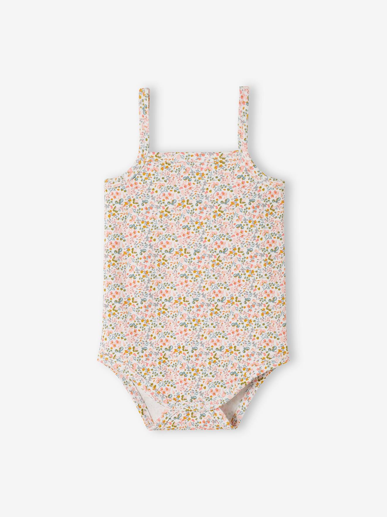 Vertbaudet 3er-Pack Baby Trägerbodys mit Hasen Oeko-Tex - pack rosa/weiß