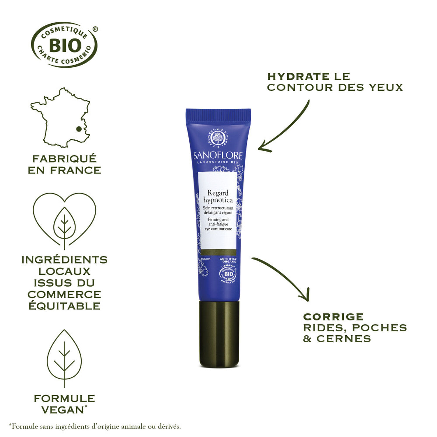 Sanoflore Regard Hypnotica Soin Contour des Yeux 15 ml