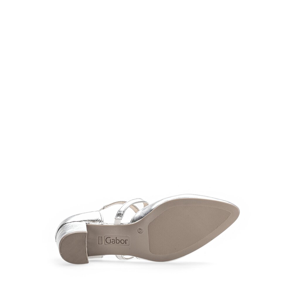 Gabor fashion Spangenpumps silber