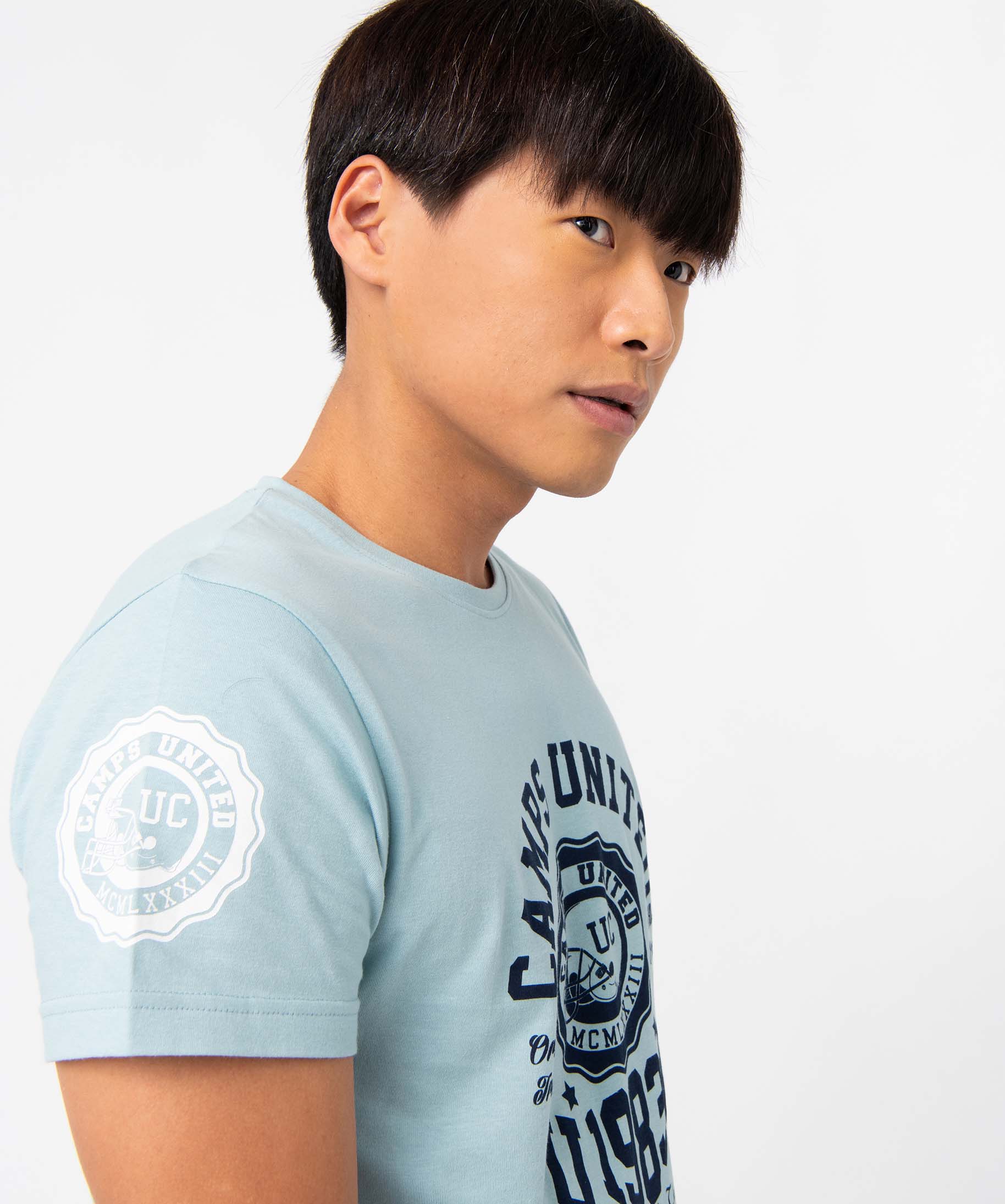 Pyjashort homme imprimé - Camps United bleu | GEMO
