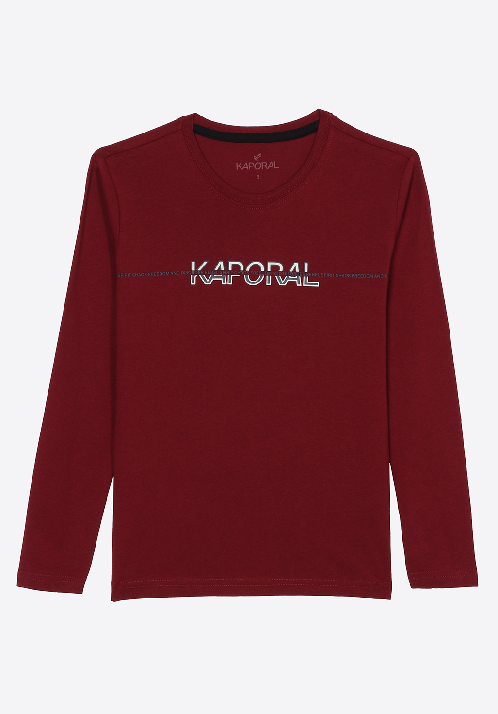 EVENY  T-shirt bordeaux garçon 100% coton