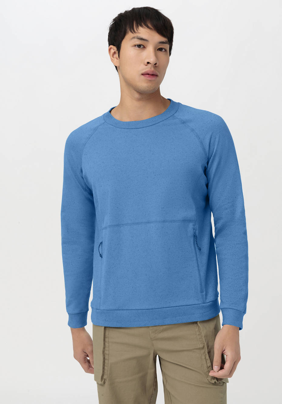 Sweatshirt aus Bio-Baumwolle mit Hanf und Schurwolle