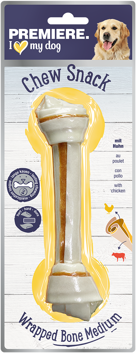PREMIERE Snacks PREMIERE Huhn Wrapped Medium Bone, 85 g