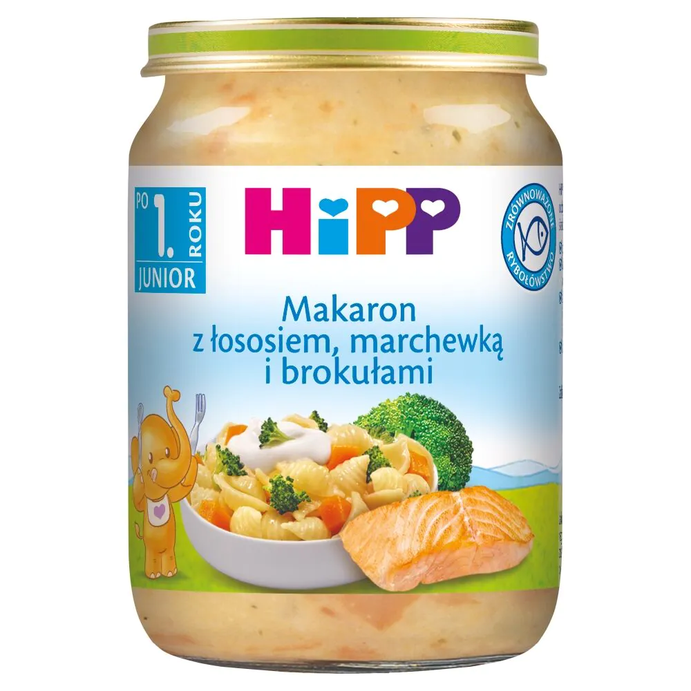 Hipp Dinner BIOMacaron s lososom, mrkvom i brokulom nakon 15 mjeseci