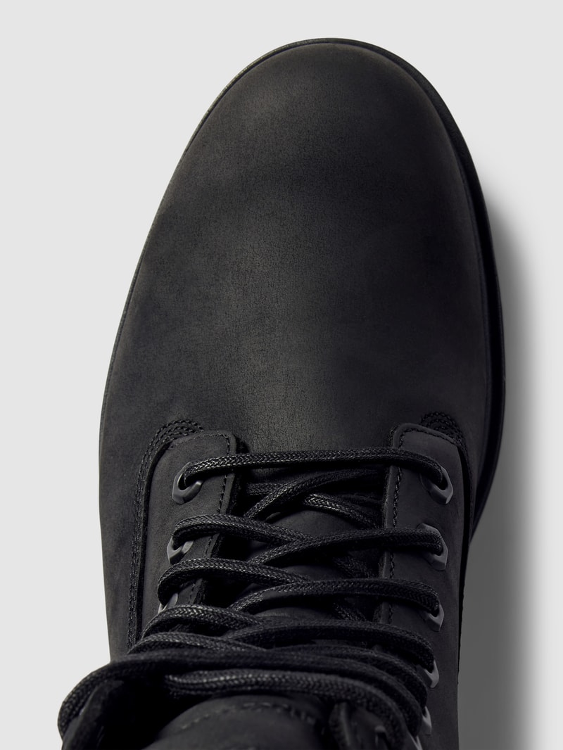 Boots mit Schnürung in unifarbenem Design Modell 'ARBOR ROAD' in schwarz