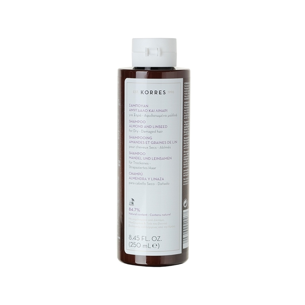 korres Amandes et graines de Lin Shampooing (cheveux secs)