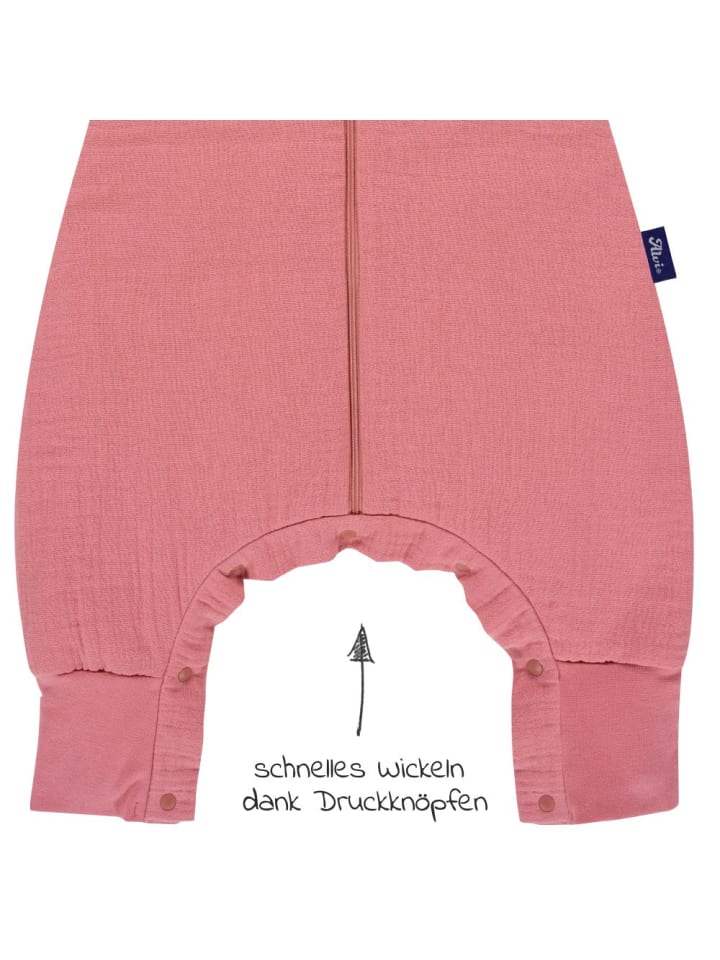 Alvi Schlafsack mit Füßen 4 Season Sleep Overall Mull - in rosa günstig kaufen