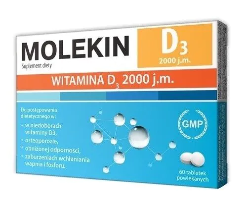 Molekin D3 2000 hm, Tabletki
