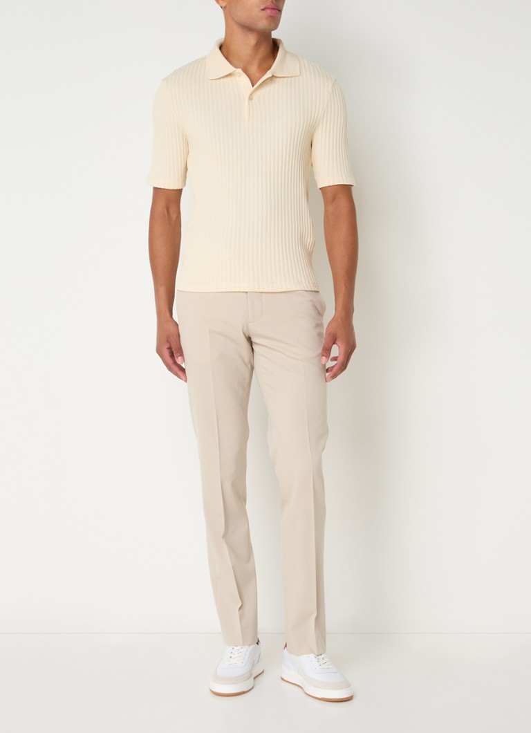 Pantaloni Sandro slim fit din amestec de lână virgină, cu buzunare laterale.