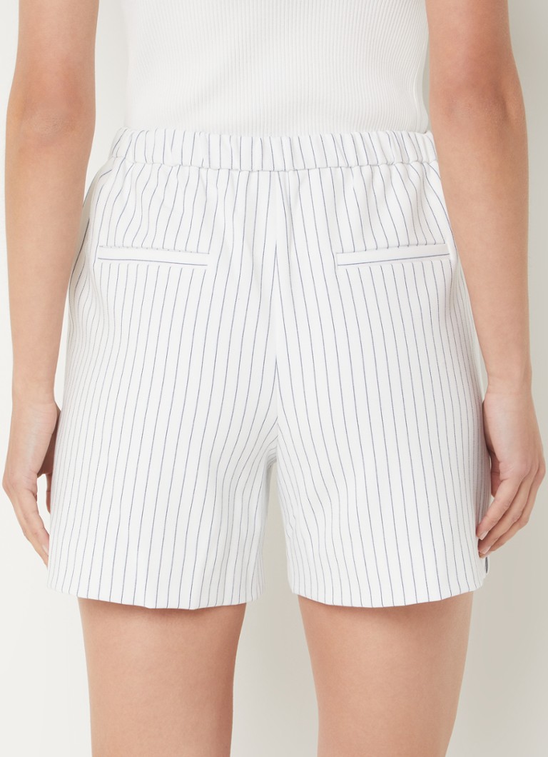 Pantaloni scurți cu talie înaltă și dungi drepte French Connection Whisper