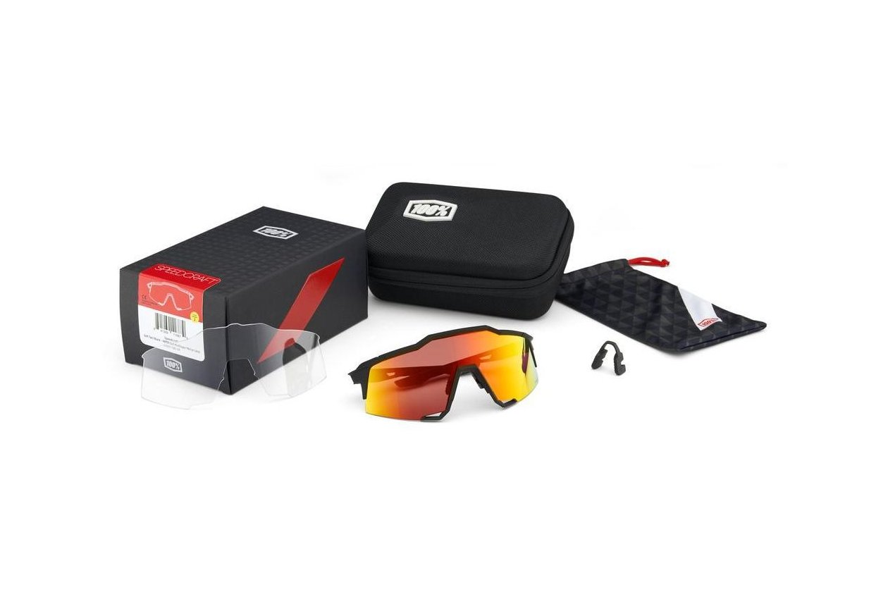 100 Percent S2 Soft Tact Off White / HiPER Red Mirror