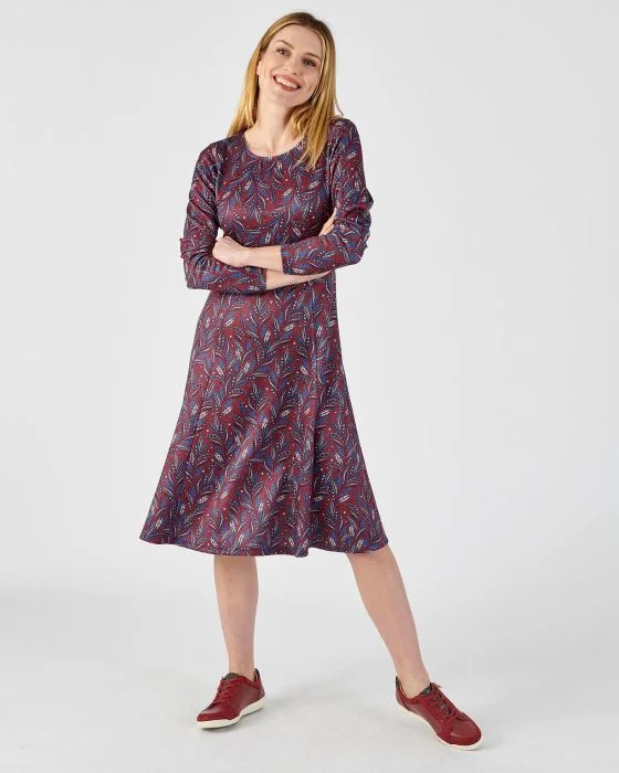 Robe forme patineuse maille chaude