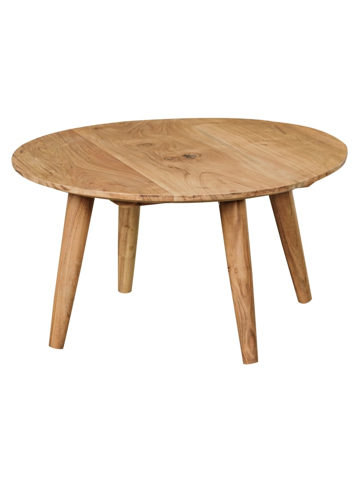 KADIMA DESIGN Couchtisch | Akazie, ø75x40cm, Massivholz, Rund günstig kaufen onesize