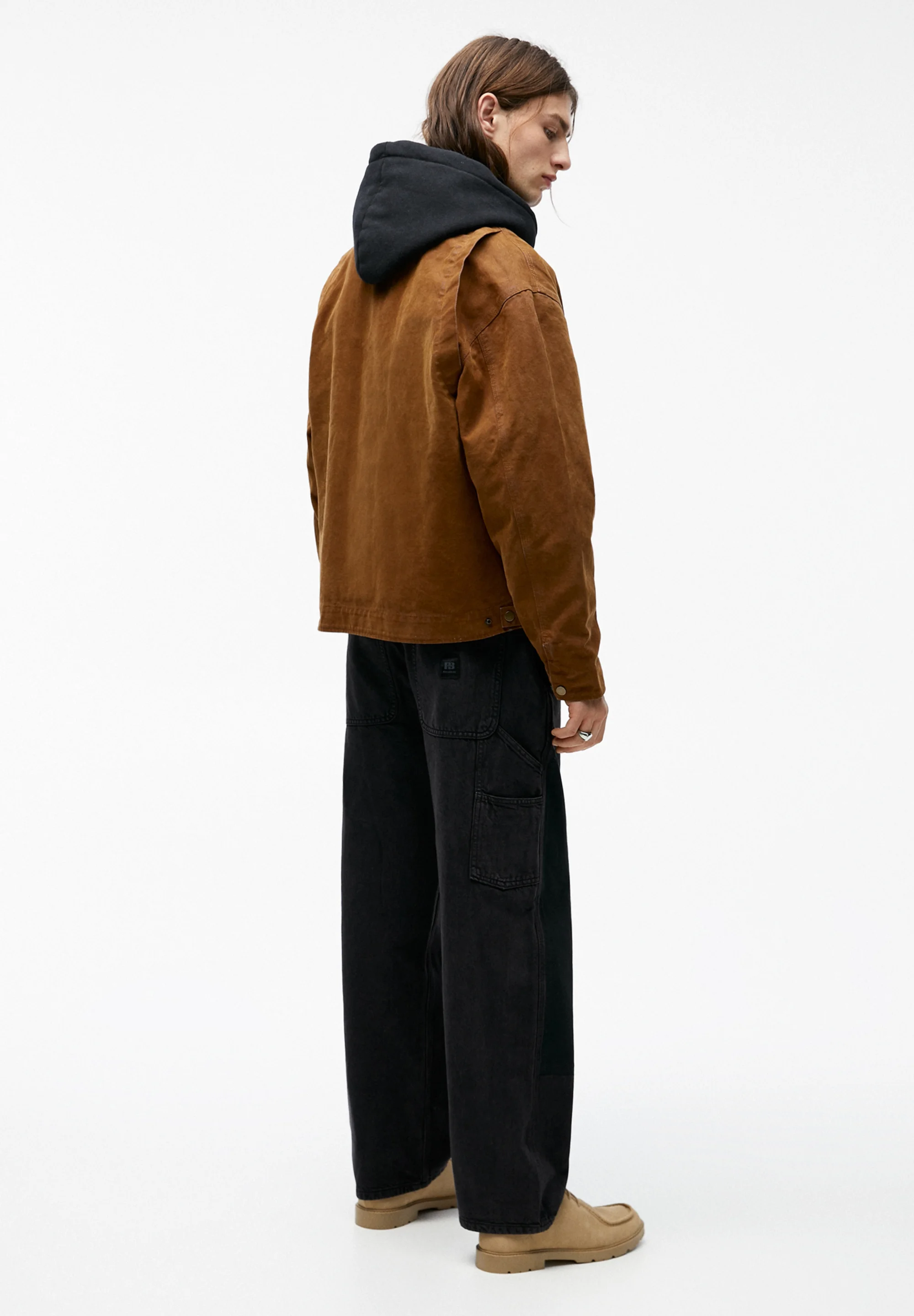 PULL&BEAR CUELLO EN CONTRASTE - Chaqueta de entretiempo