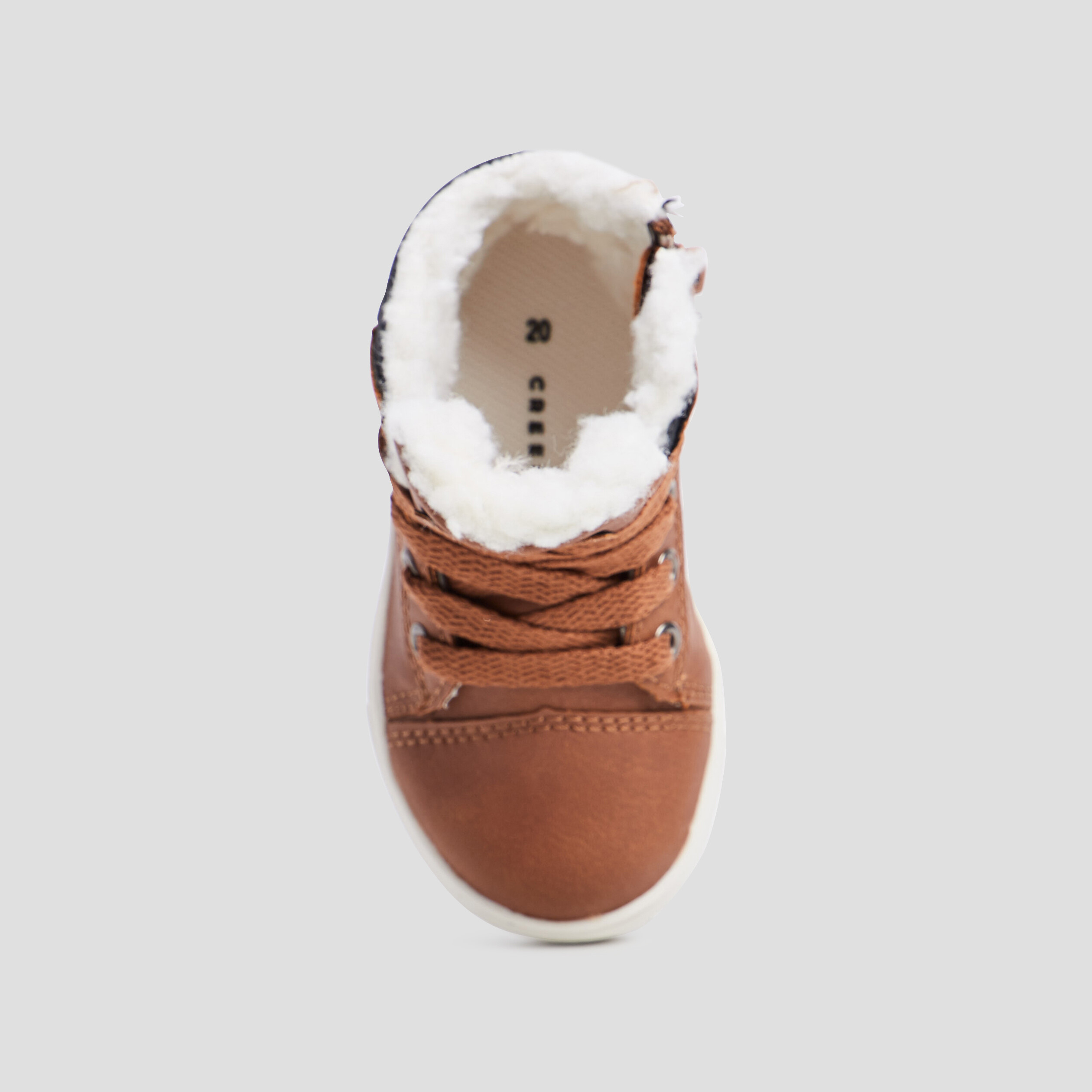 Baskets montantes zippées Creeks marron bébé garçon | La Halle