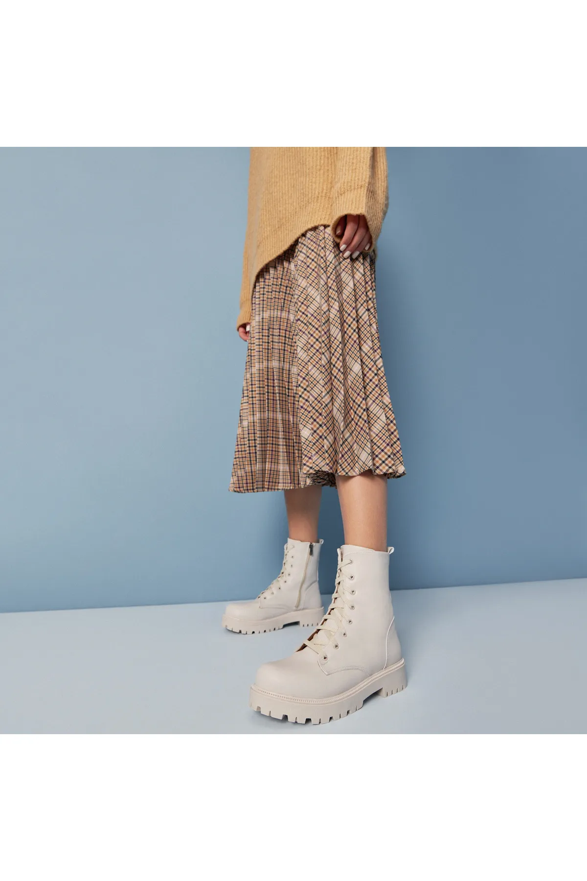 Yaya by Hotiç  Stiefelette - Beige - Flacher Absatz