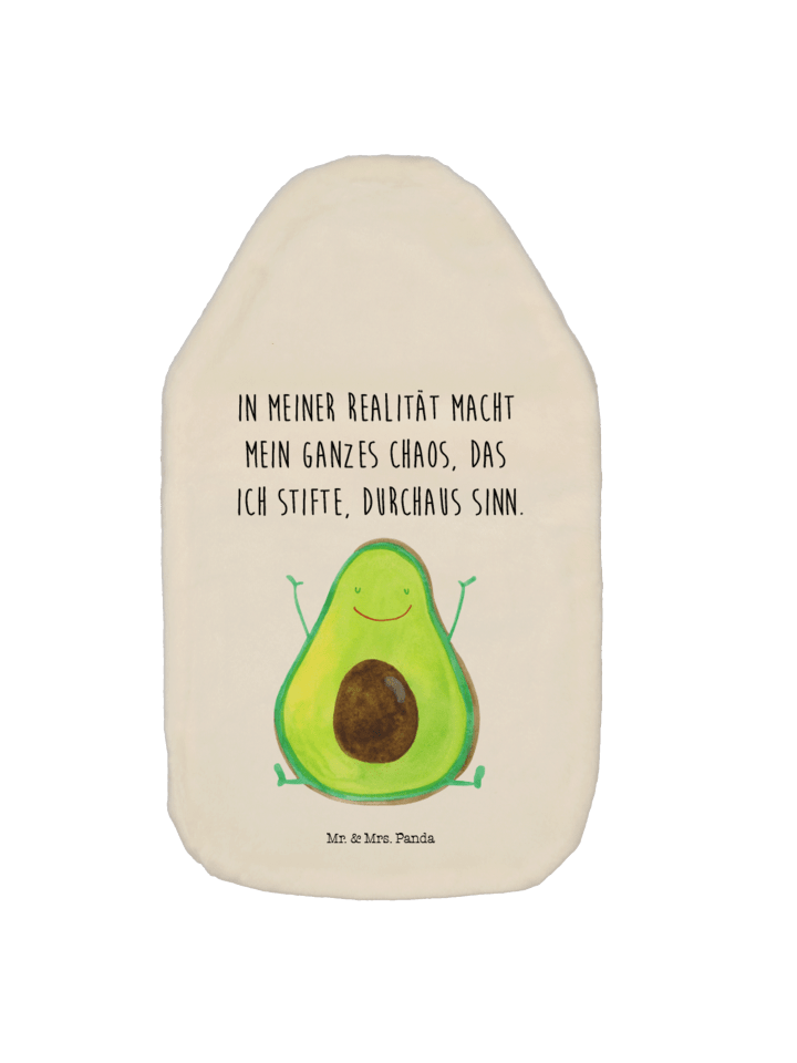 Mr. & Mrs. Panda Wärmflasche Avocado Glücklich mit Spruch in Weiß günstig kaufen onesize