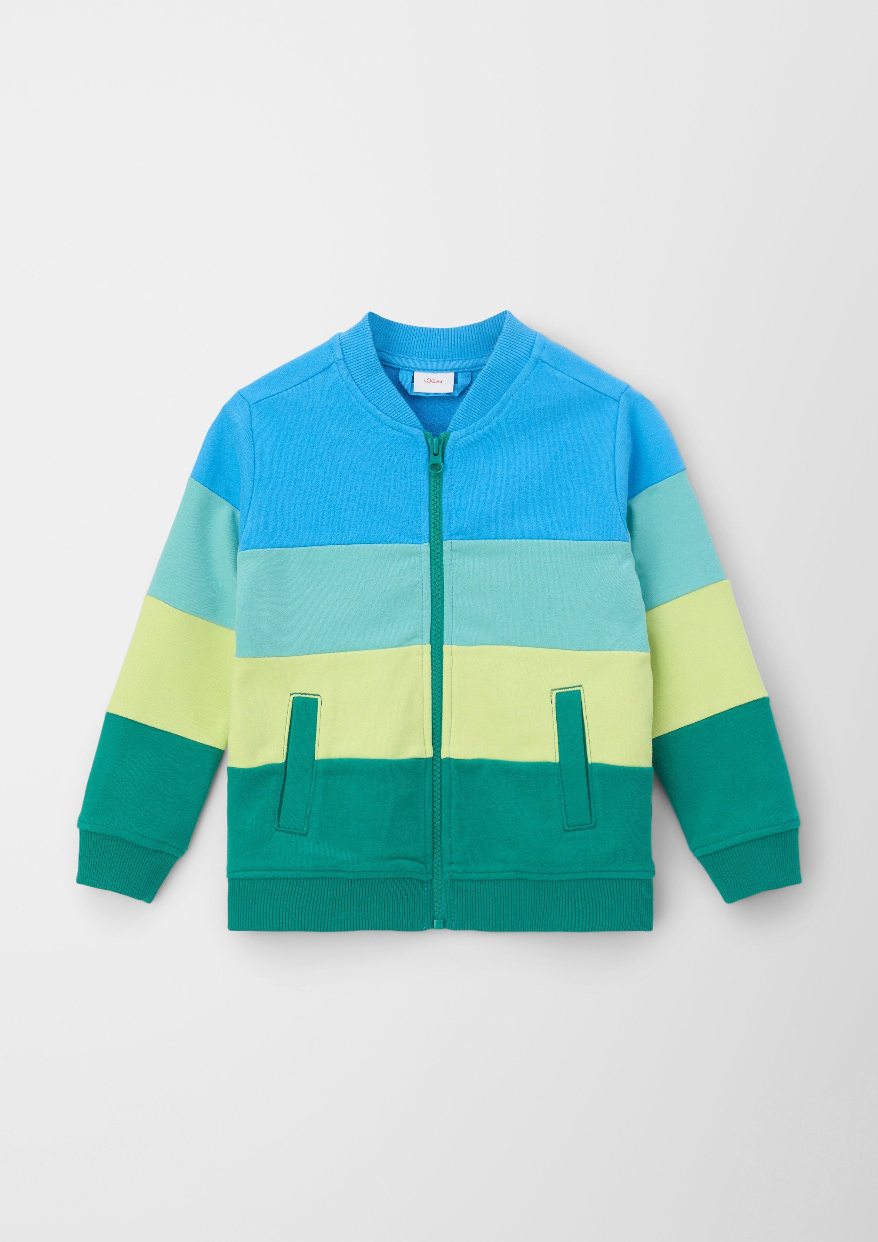 Sweatjacke im Colour Blocking  2130668-6431