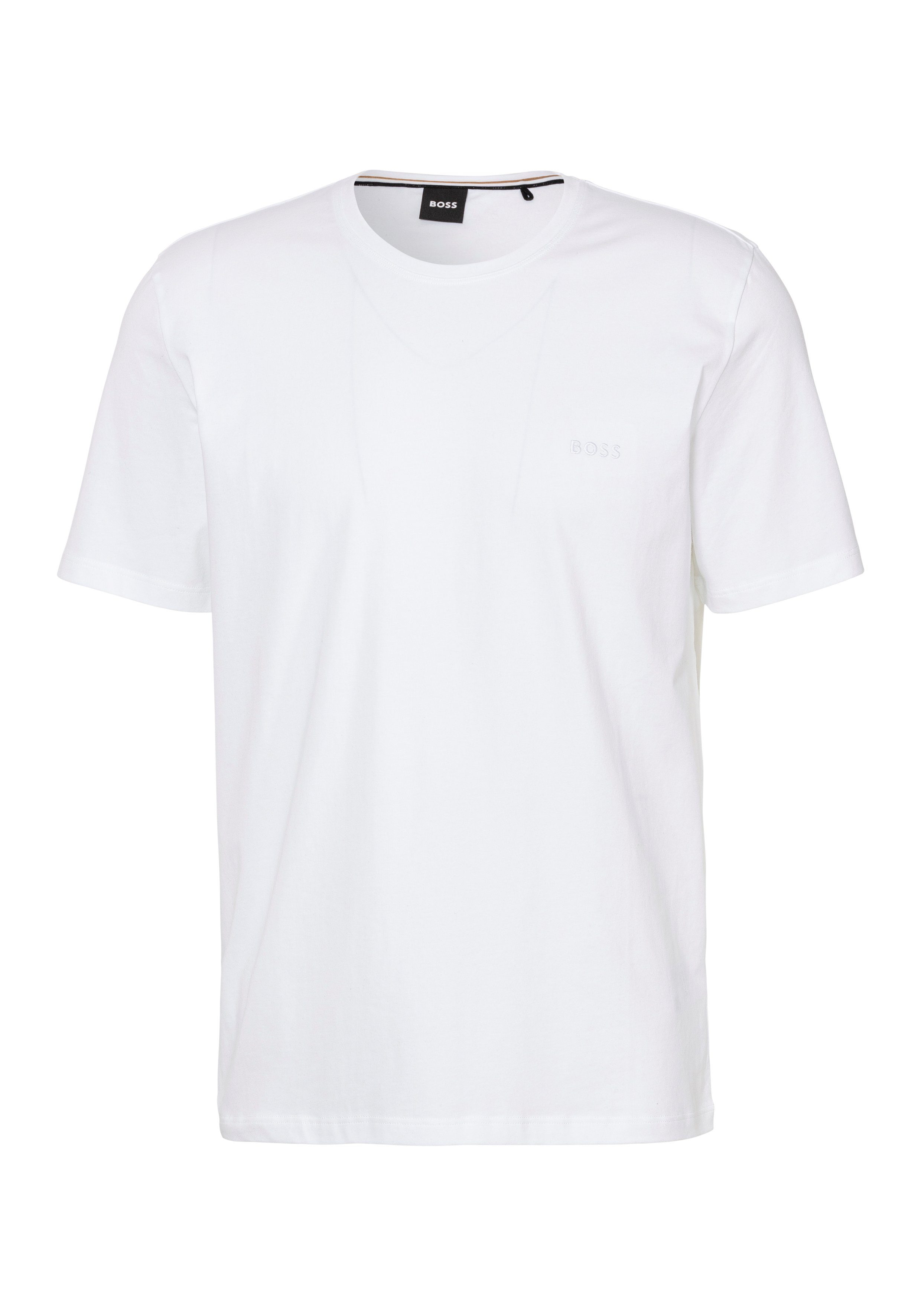 BOSS T-Shirt Mix&Match T-Shirt R mit BOSS Stickerei auf der Brust