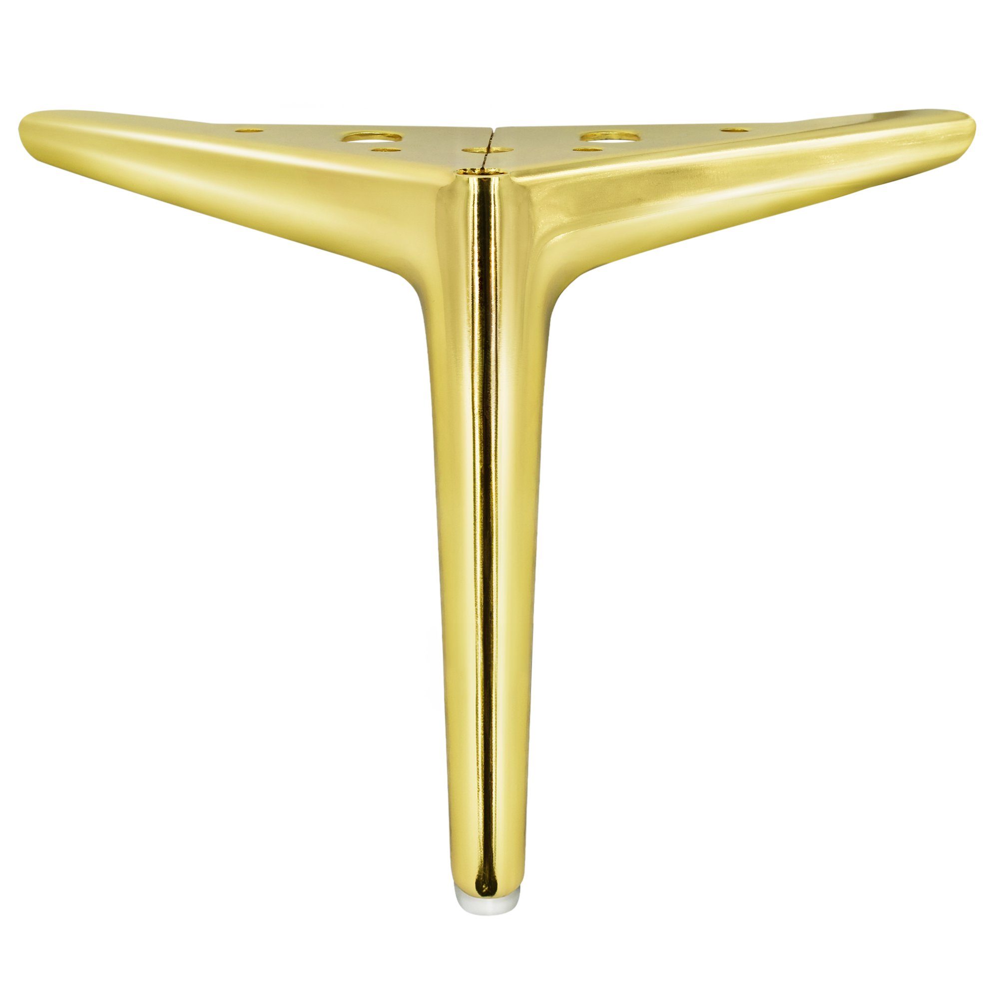 Prima-Online Möbelfuß Eisen Möbelfüße DIY Metall möbelbeine für Schrank Sofa Couch Gold