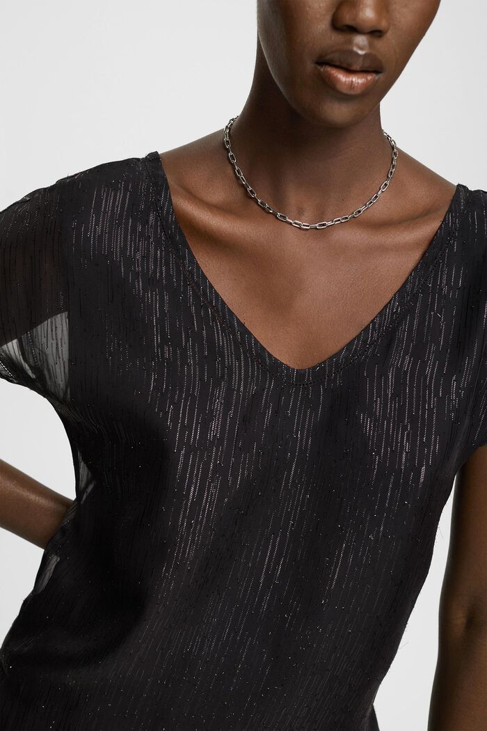 Bluse mit V-Ausschnitt