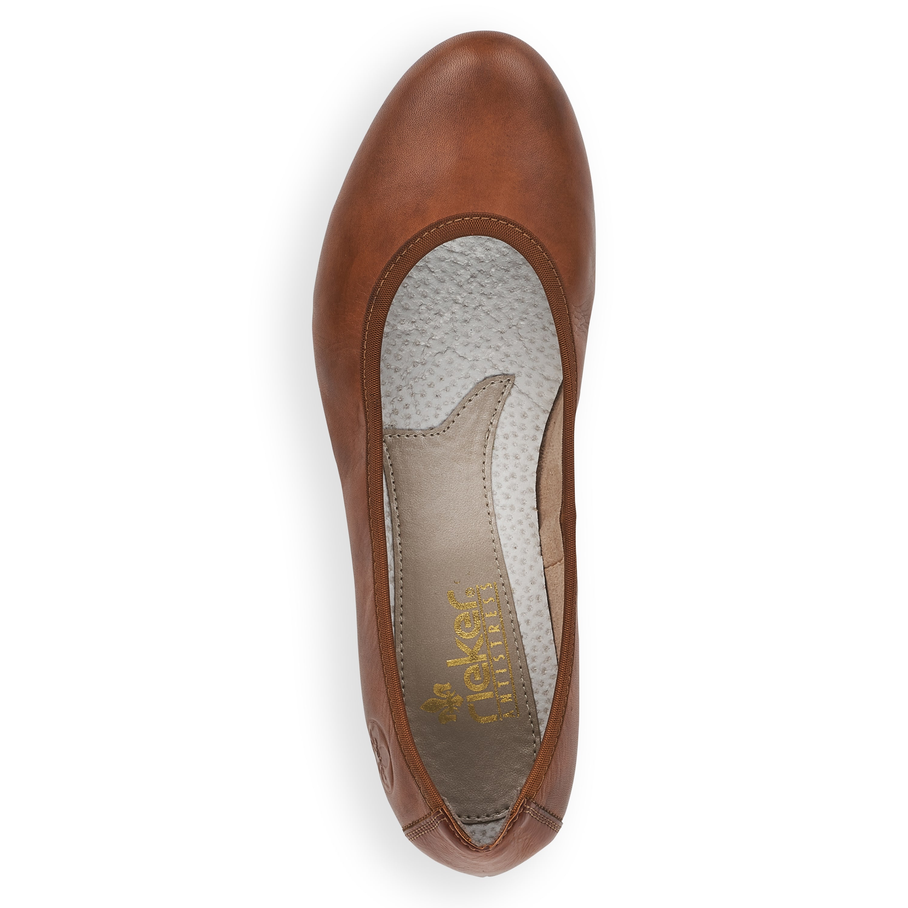 Rieker Damen Ballerinas kastanienbraun