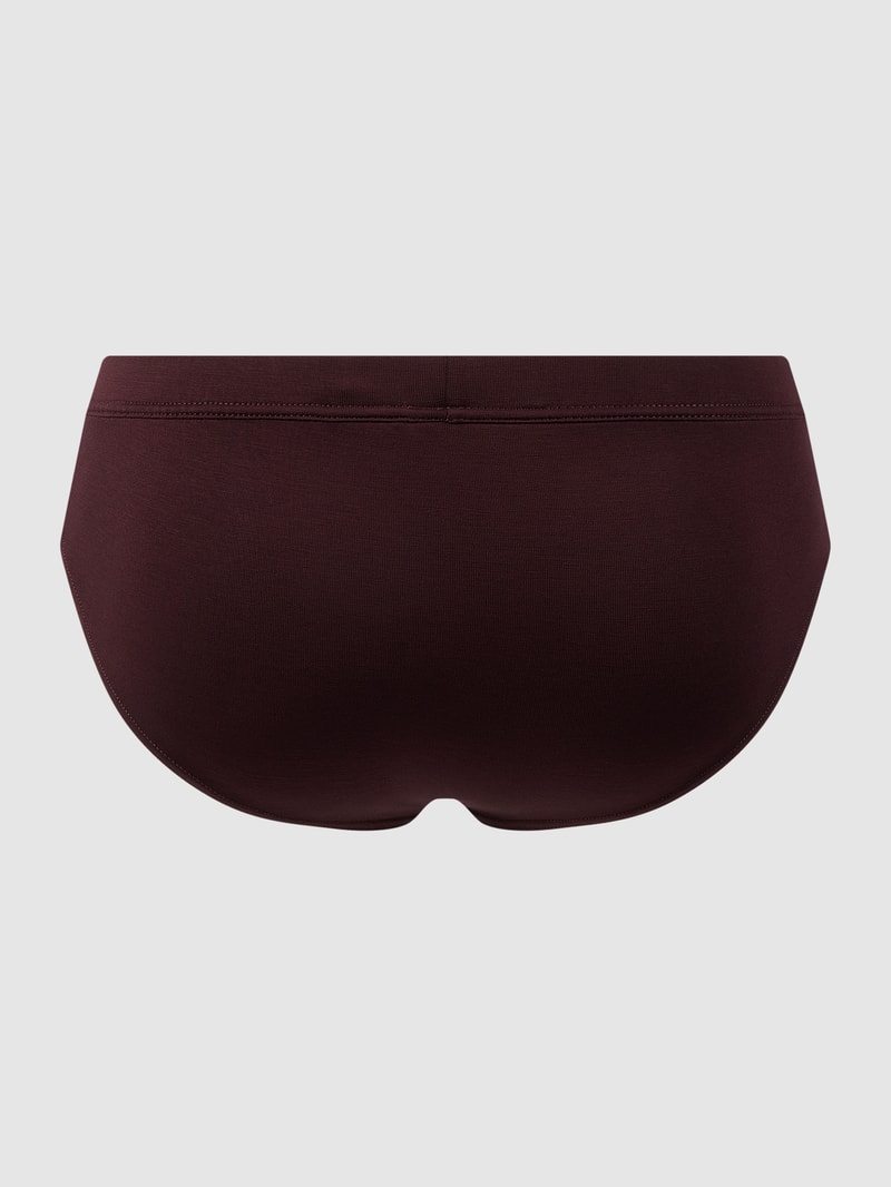 Slip mit Label-Detail in bordeaux rot