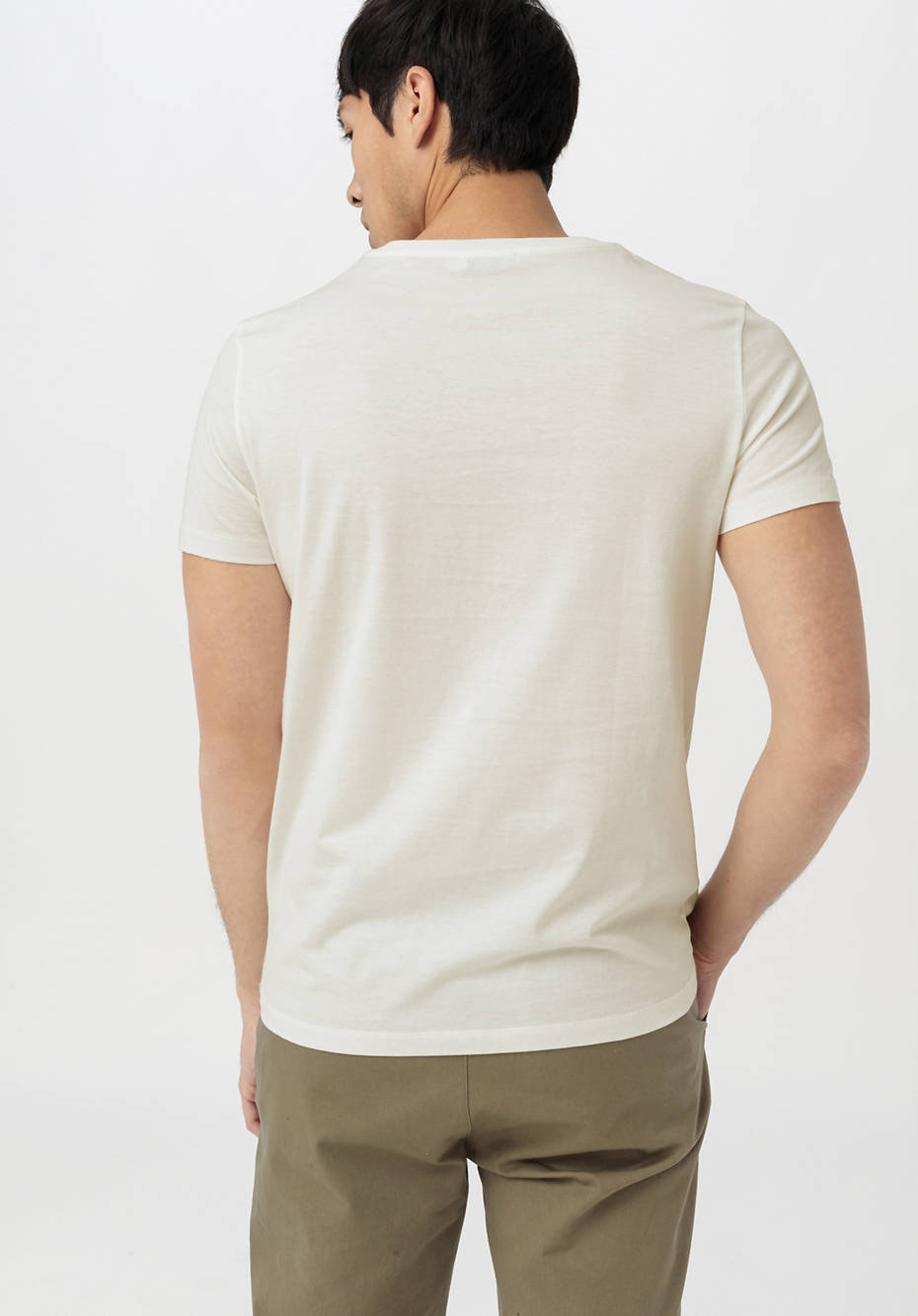 V-Shirt aus reiner Bio-Baumwolle