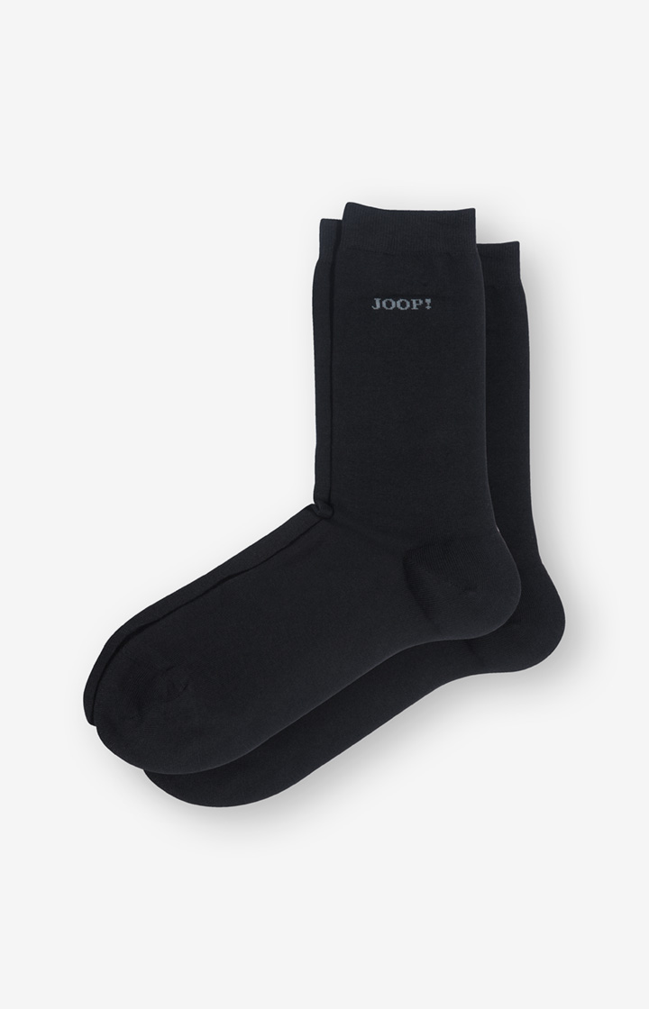 2er-Pack Finest Organic Cotton Socken in Schwarz