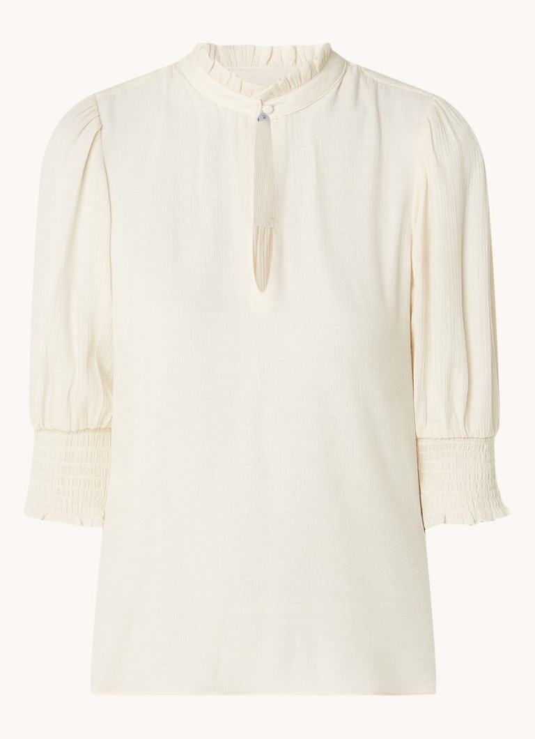Dante 6 Feline top with puff sleeves and keyhole