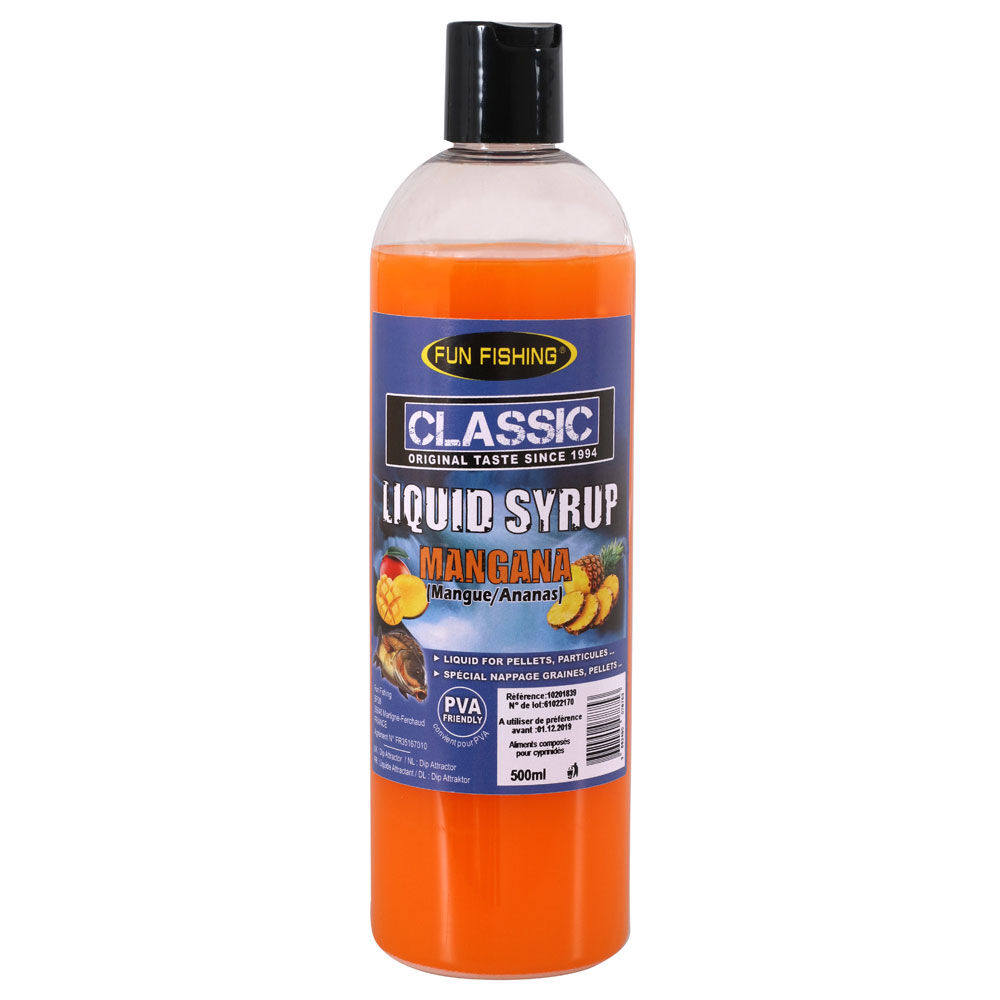 Karppibooster hauskaa kalastusta varten klassinen nestemäinen siirappi mangana 480ml