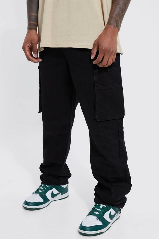 Lockere Cargo-Jeans
