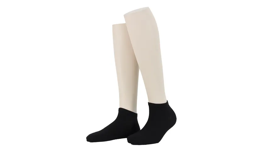 MOVE UP Unisex Sneaker Socken 2er Pack schwarz