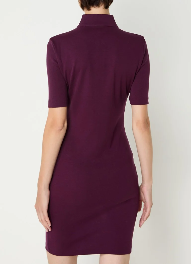 Rochie scurtă HUGO BOSS Nasiia cu fermoar.