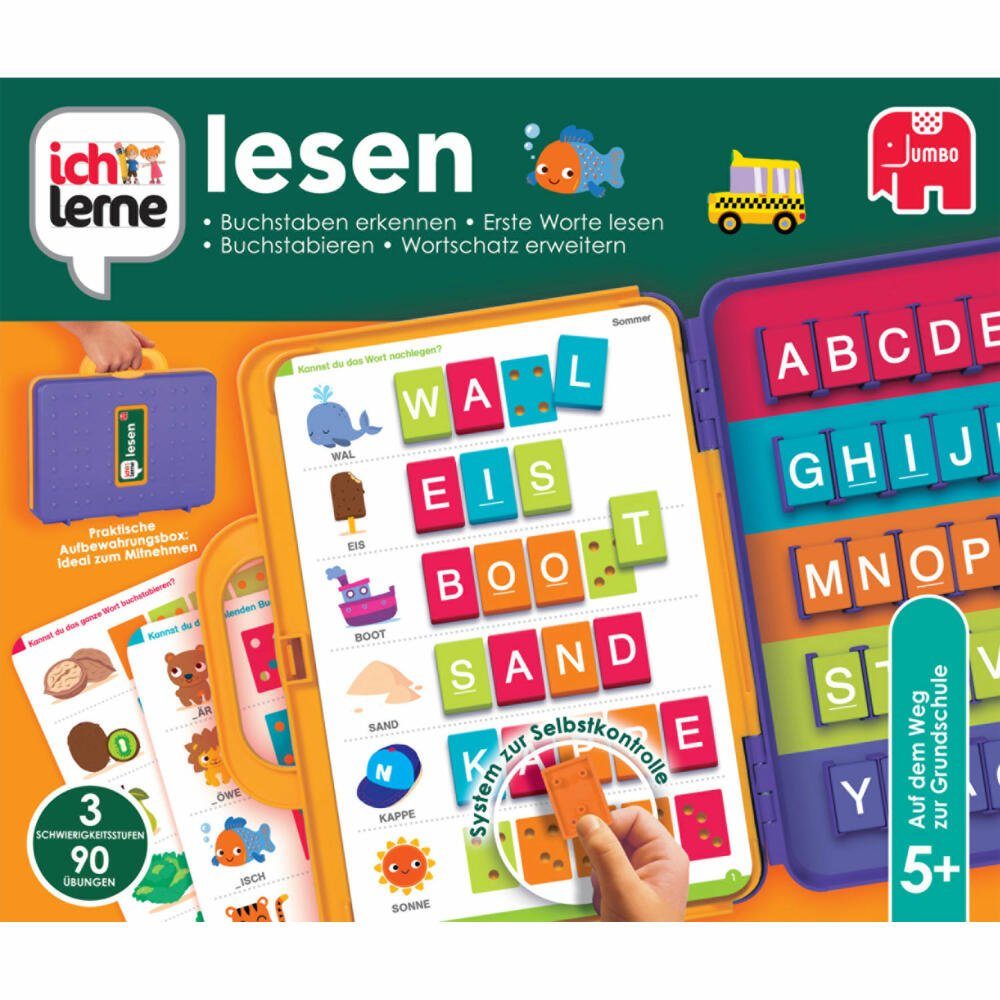 Jumbo Spiele Lernspielzeug ich lerne lesen