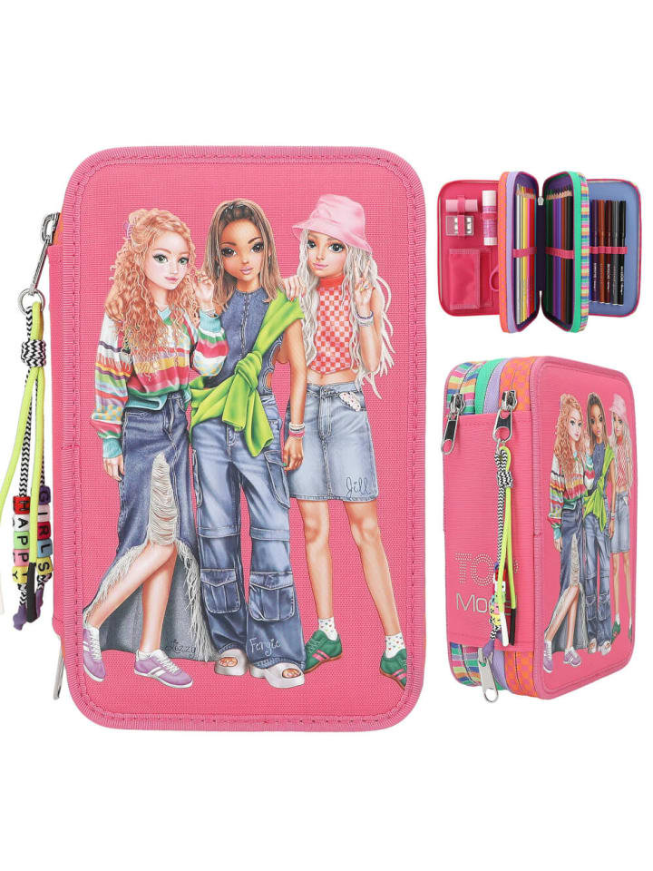 Topmodel 3 Fach Federtasche Joy, bunt, 6-14 Jahre günstig kaufen onesize