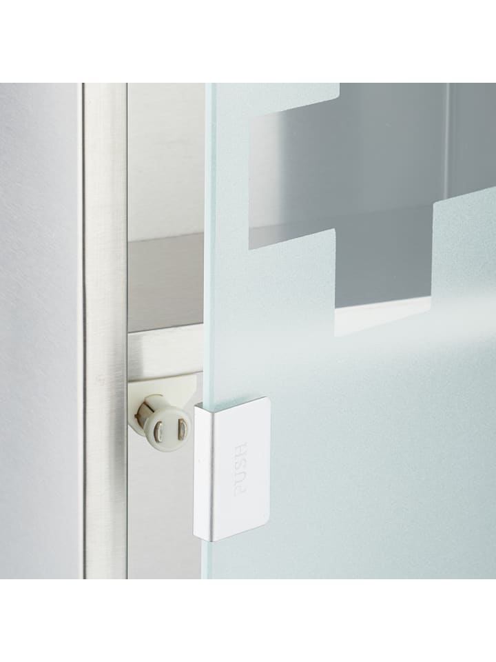 relaxdays Medizinschrank in Silber - (B)45 x (H)18 x (T)12 cm günstig kaufen onesize