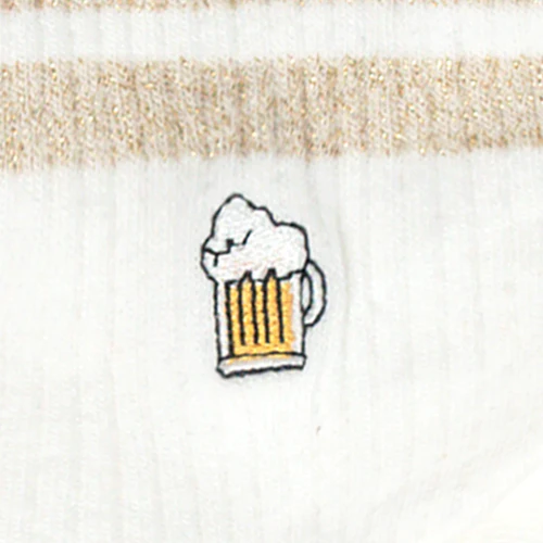 Retro Glam White Socks