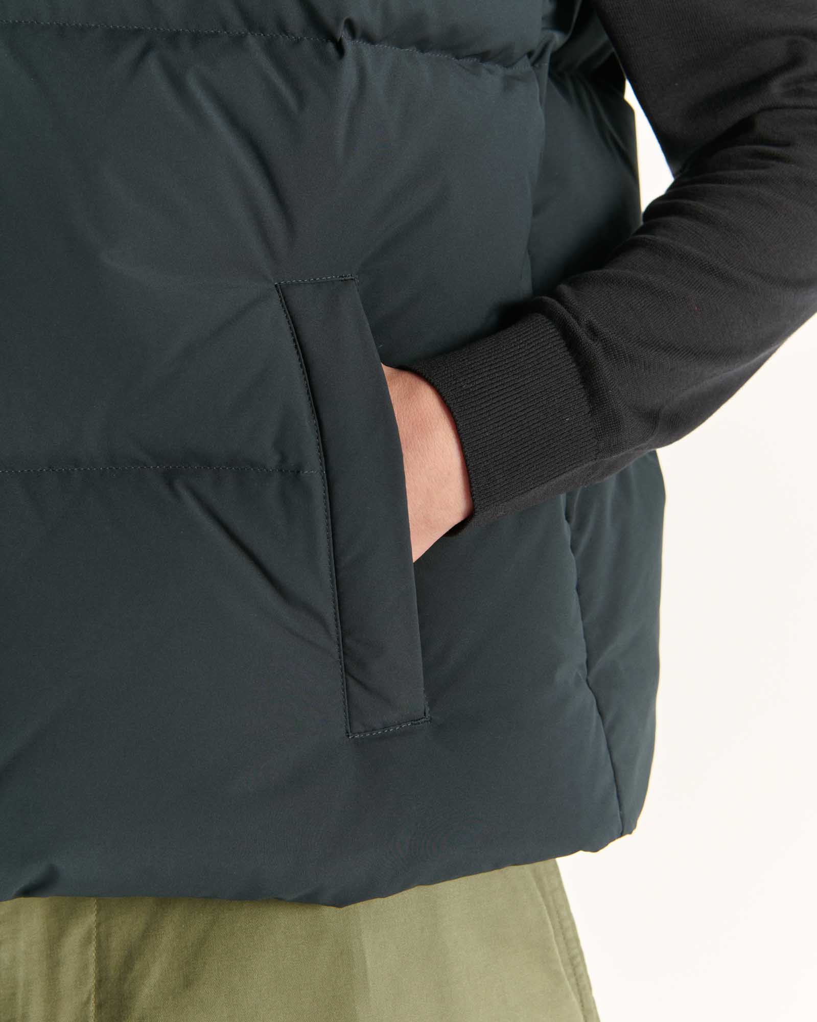 Doudoune bicolore Grand Froid Noir Sakai
