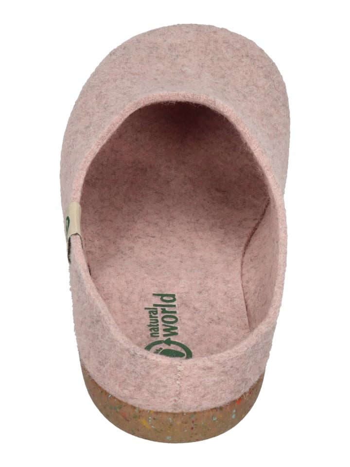 natural world Hausschuhe 8999  in rosa günstig kaufen