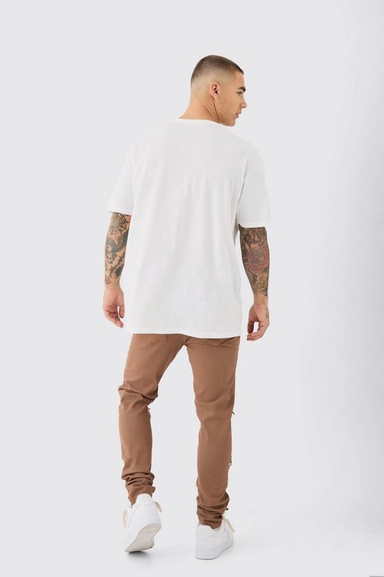 Zerrissene Skinny Stretch Jeans mit Rissen