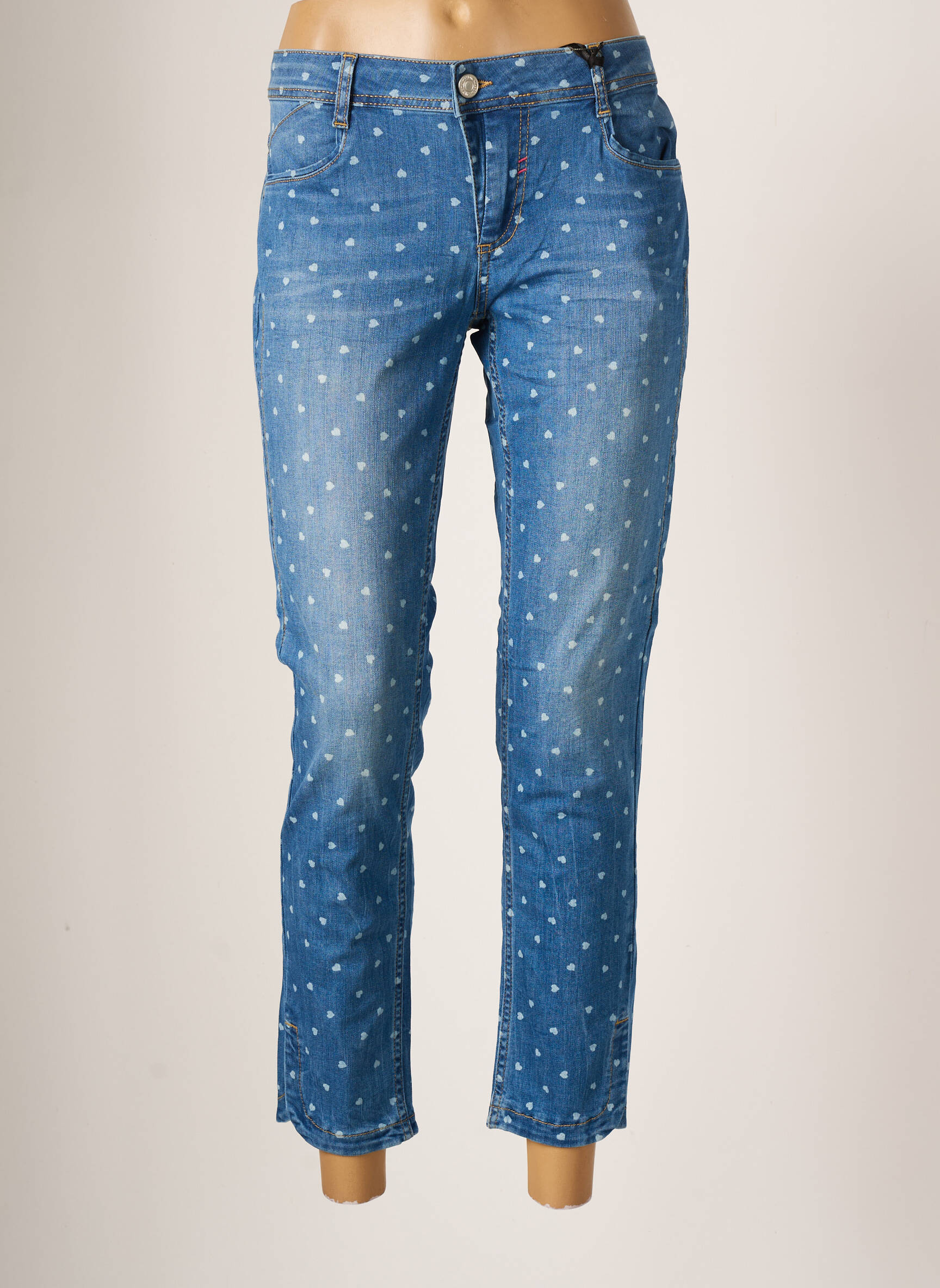 Street One Jeans Coupe Slim Femme couleur bleu