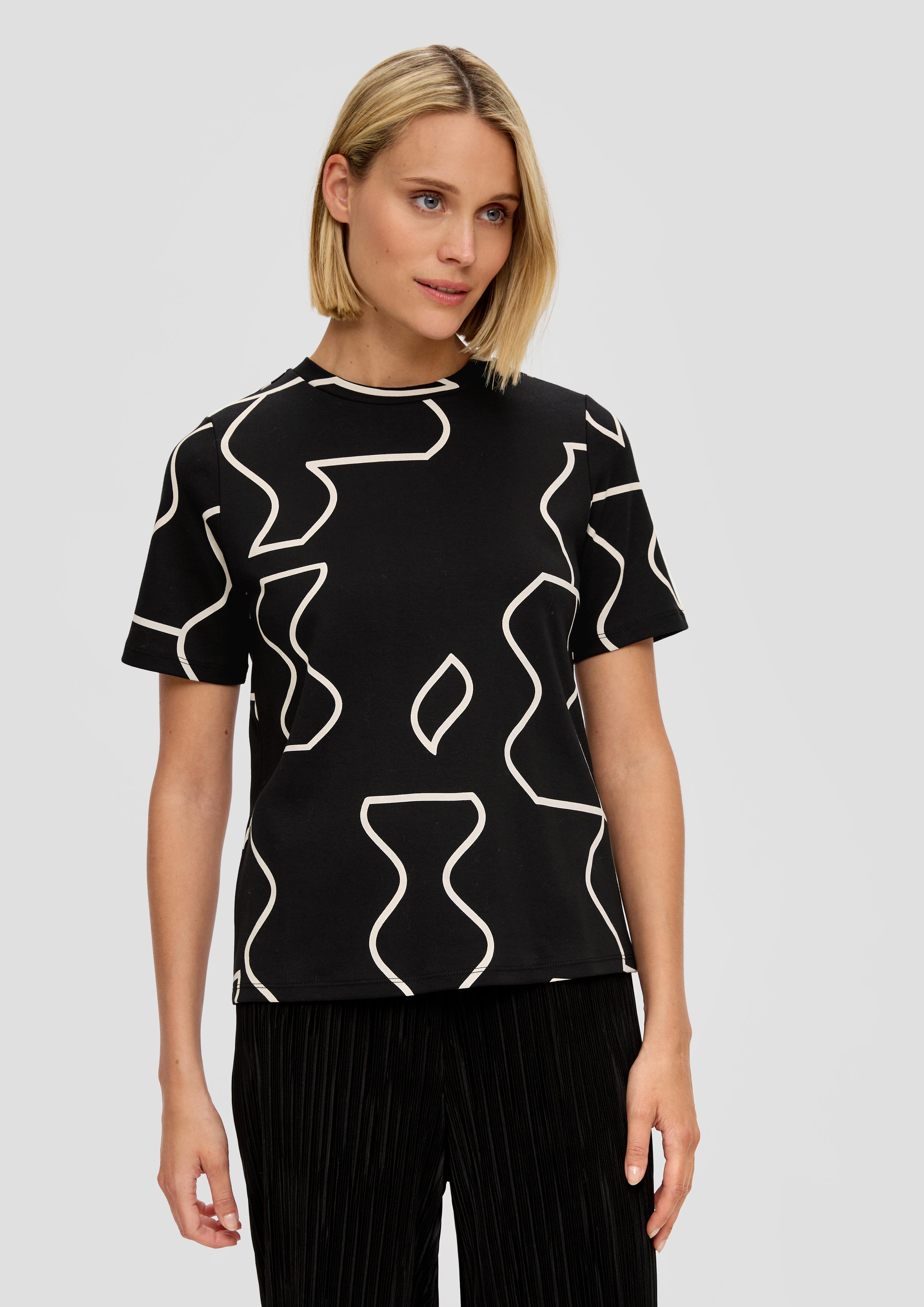 Jerseyshirt mit Allover-Print  2135713-99A5