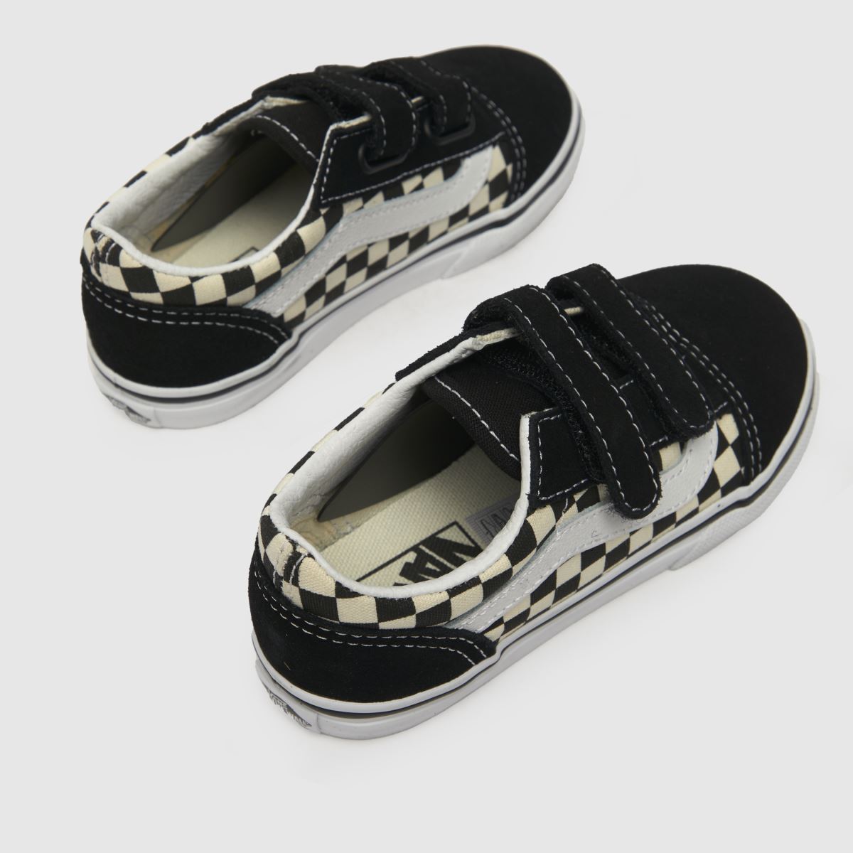 Vans svarta och vita Old Skool v småbarnsskor