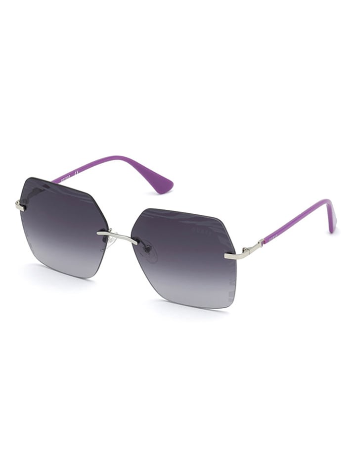 Guess Damen-Sonnenbrille in Silber/ Lila günstig kaufen onesize